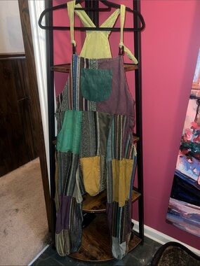 Kathmandu Imports Patchwork Jacket in Olive, Purple, Multicolor